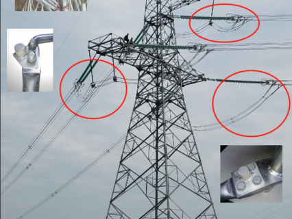 基于高壓電場(chǎng)供電之 高壓輸電線(xiàn)及導(dǎo)流板（耐張夾）、變電站的無(wú)源無(wú)線(xiàn)在線(xiàn)溫度監(jiān)測(cè)裝置